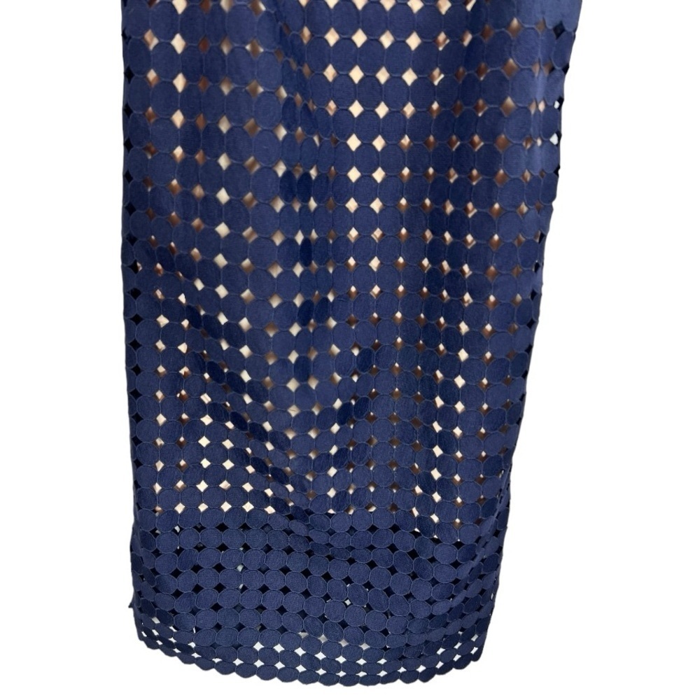 Anthropologie Maeve Circle Lace Shift Dress Navy S - Picture 8 of 13
